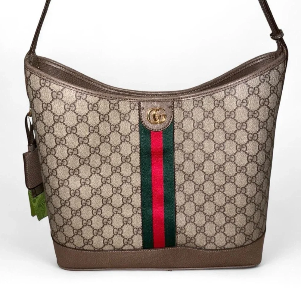 Gucci GG Supreme Ophidia Large Open Shoulder Bag - Picture 2 of 9